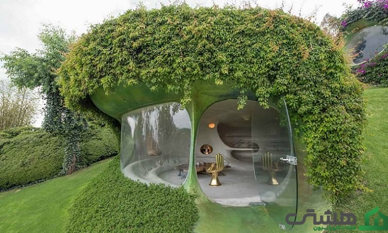 خانه‌ ارگانیک مکزیک غارمانند