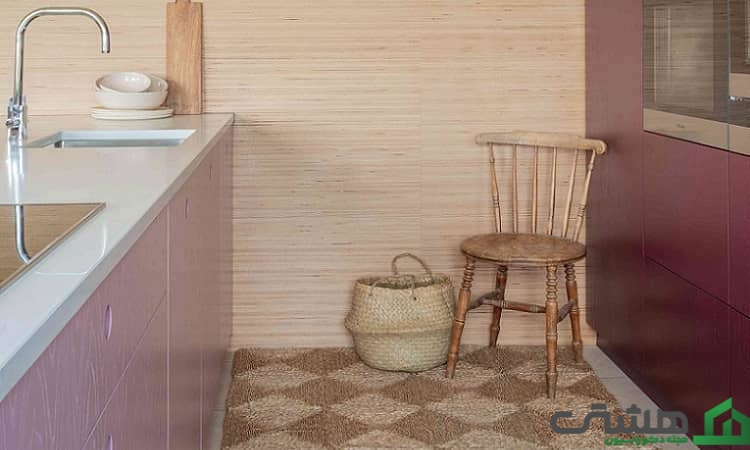 از رنگ دیوار برای انتخاب فرش آشپزخانه استفاده کنید