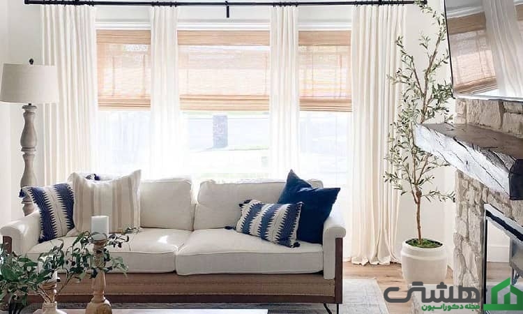 بافت پرده اتاق نشیمن