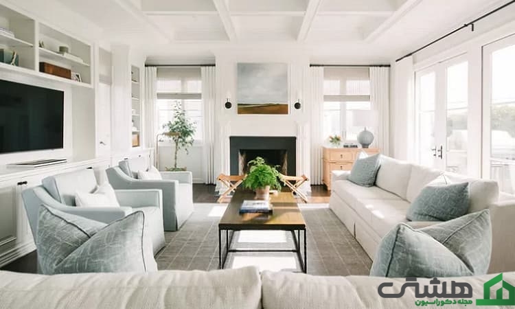 پردههای کرکرهای مناسب اتاق نشیمن