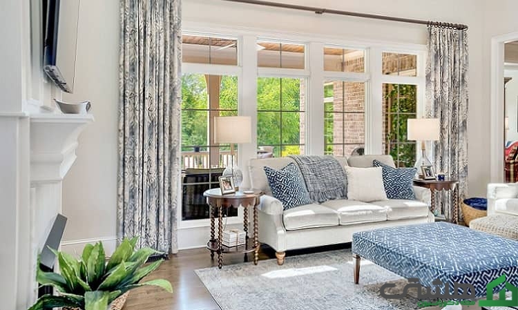 طرح پرده اتاق نشیمن