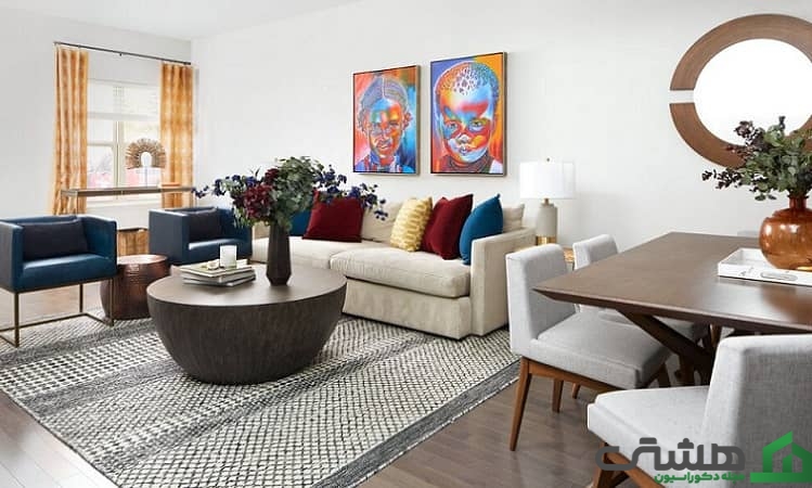 استفاده از پردهای با رنگ چشمگیر