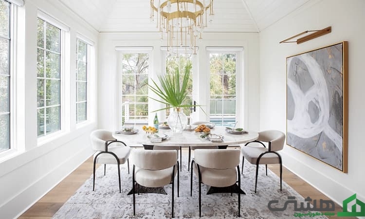 اندازه فرش غذاخوری