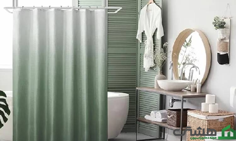پرده حمام رنگی برای ایجاد فضایی شاد و جذاب