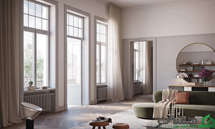 چوب پرده مناسب اتاق نشیمن