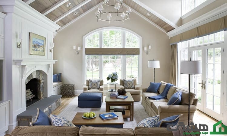 دکوراسیون سالن پذیرایی بزرگ