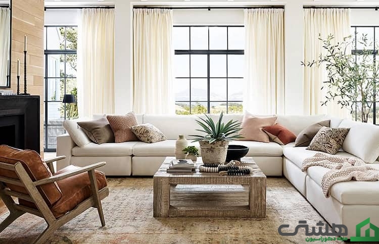 کیفیت پرده اتاق نشیمن و پذیرایی