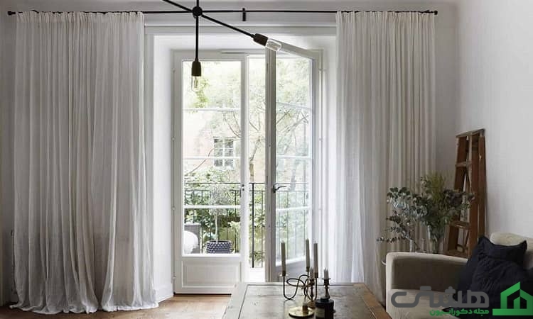 پرده پلیسهدار برای اتاق نشیمن