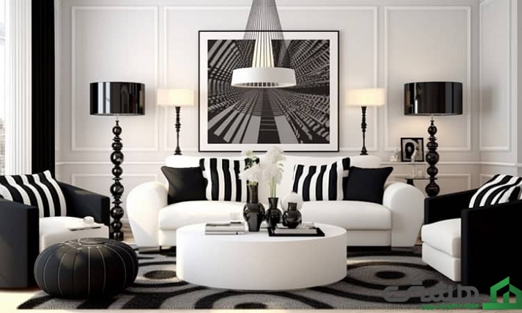 برای تغییر دکوراسیون نشیمن از طرحهای متضاد استفاده کنید