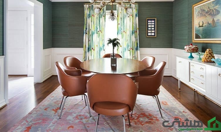 رنگ طبیعی دکوراسیون اتاق ناهارخوری