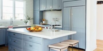جدیدترین و شیک ترین کابینت جزیره برای آشپزخانه‌ کوچک [به همراه چند ایده]