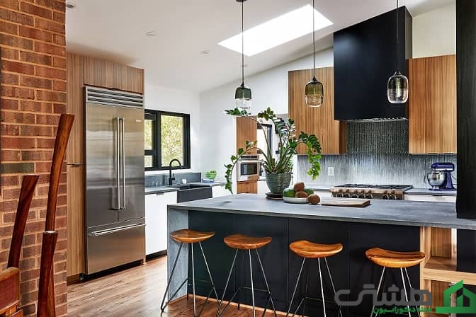 صندلی اپن مناسب در جزیره آشپزخانه