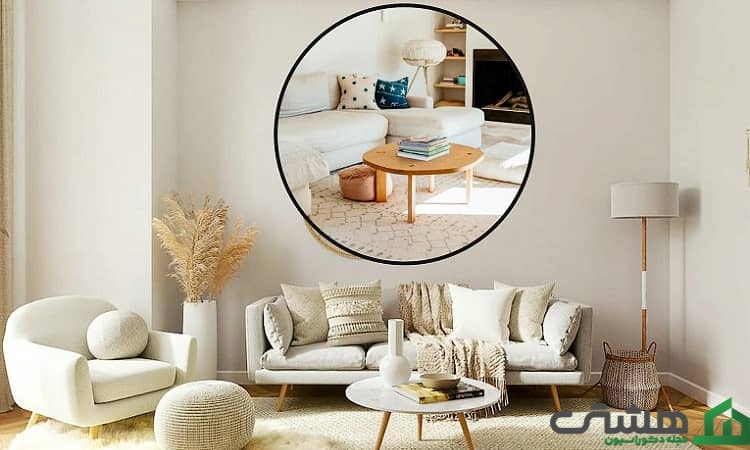 استفاده از آینه‌ها و آثار هنری بزرگ در دکوراسیون منزل