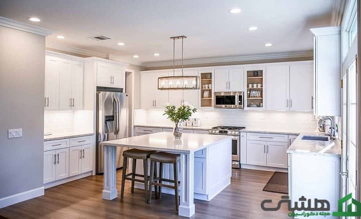 جزیره آشپزخانه U شکل