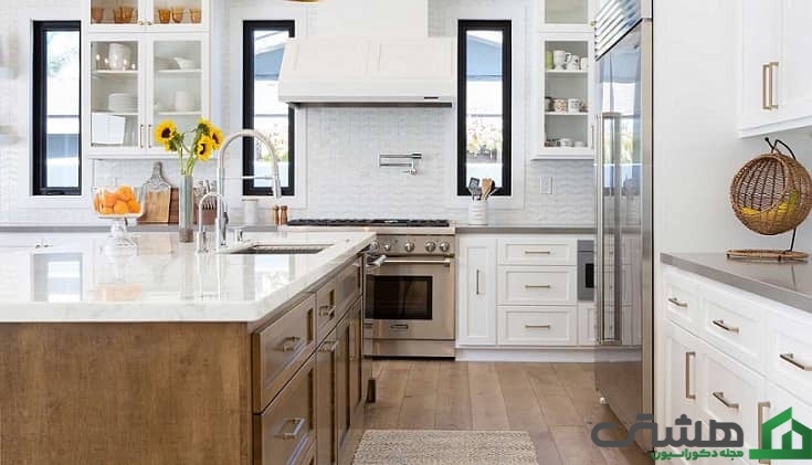 ایجاد فضایی بیشتر با کابینت جزیره آشپزخانه