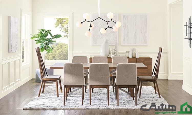 رنگ‌های مناسب در دکوراسیون اتاق ناهارخوری