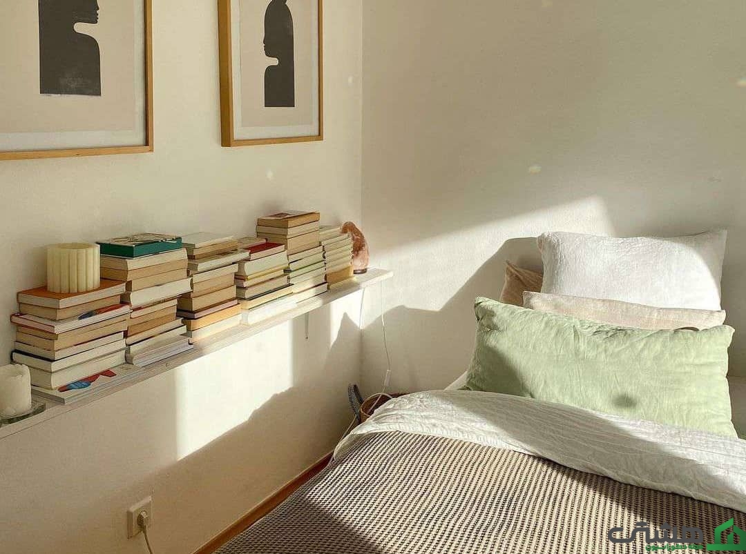 نصب شلف تکی در اتاق خواب