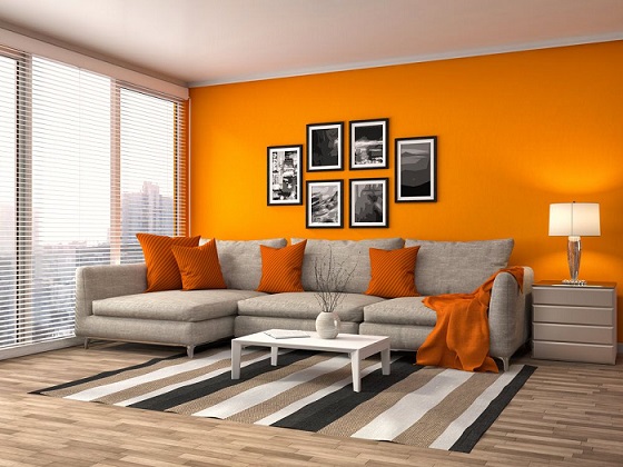 ترکیب رنگ نارنجی در دکوراسیون داخلی