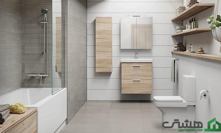 فضای نگهداری از وسایل در حمام