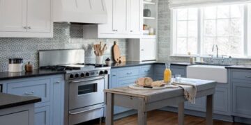 آشپزخانه آبی رنگ با 12 ایده‌ خاص