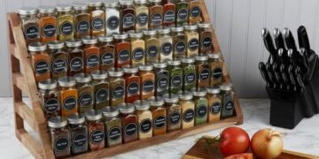 11 ایده خلاقانه خاص برای چیدمان ادویه جات در آشپزخانه [نکات خاص چینش ادویه]