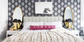 بهترین و شیک ترین کاغذ دیواری اتاق خواب [20+ طرح شگفت انگیز] + قیمت مناسب