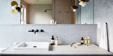 دکوراسیون ارزان سرویس بهداشتی کوچک