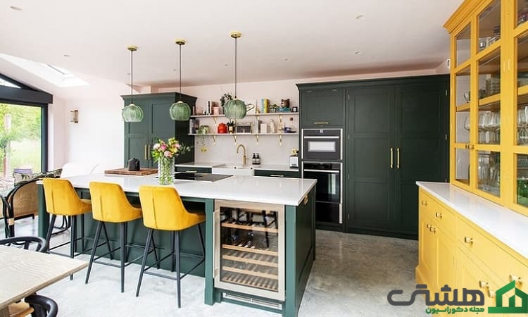 استفاده از رنگ زرد در اتاق نشیمن