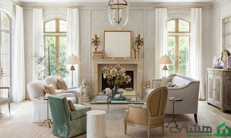 نورپردازی در سبک دکوراسیون فرانسوی