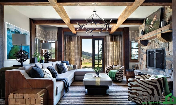 سبک روستیک دکوراسیون اتاق 