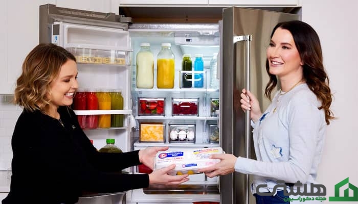 یخچال مرتب و منظم