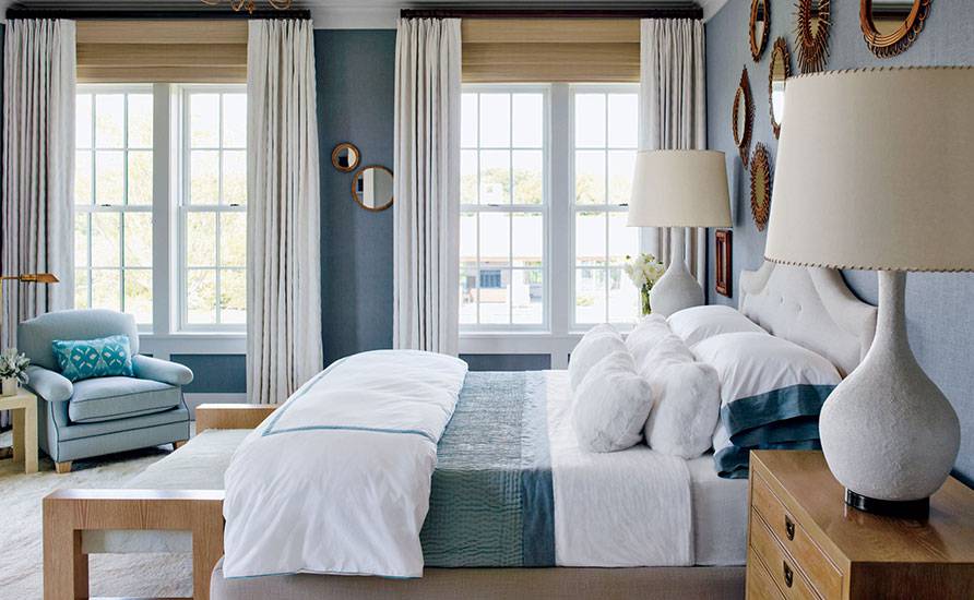 طراحی دیوارها در اتاق خواب به سبک روستیک