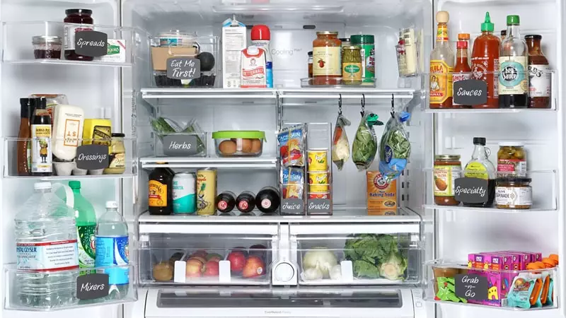 یخچال مرتب و منظم