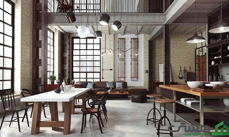 سبک دکوراسیون داخلی صنعتی
