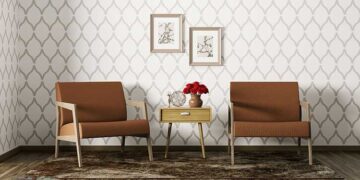 نحوه ست کردن کاغذ دیواری با مبلمان