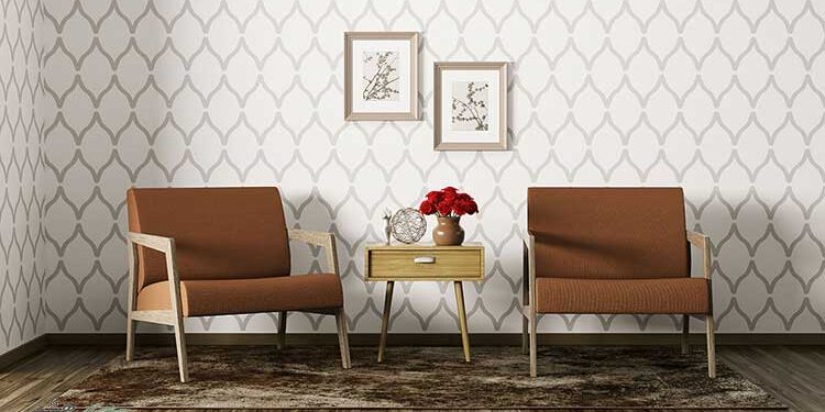 نحوه ست کردن کاغذ دیواری با مبلمان