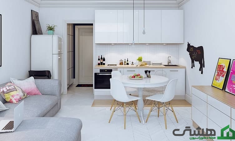 کابینت‌ آشپزخانه کوچک بدون اپن