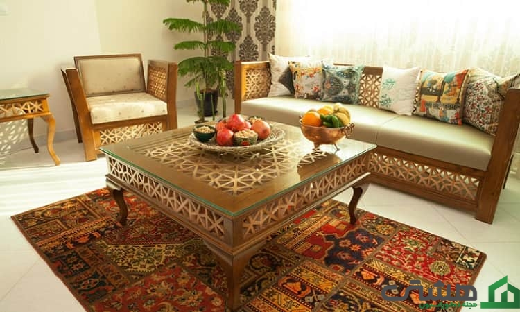 استفاده از مبلمان کلاسیک و با کیفیت در اتاق نشیمن سنتی