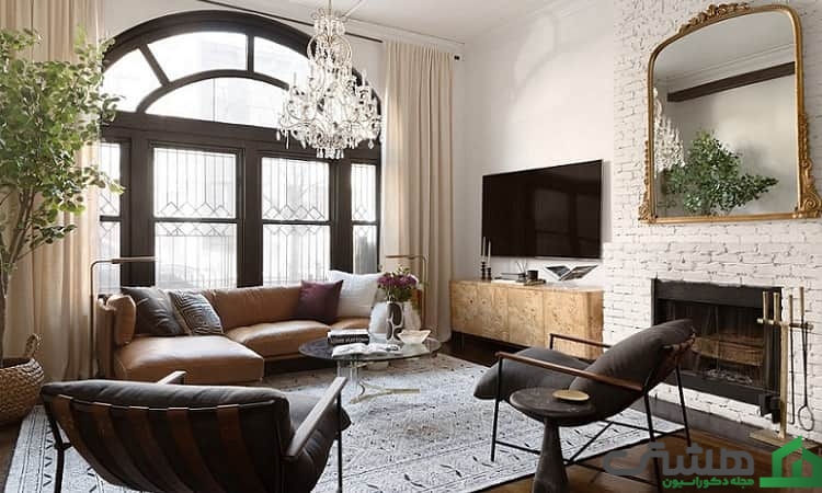 تلویزیون و محل قرار گیری آن در اتاق نشیمن