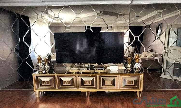 هزینه آینه‌کاری پشت تلویزیون