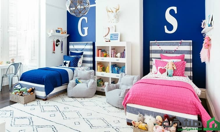ترفندهای طراحی دکوراسیون اتاق مشترک دختر و پسر