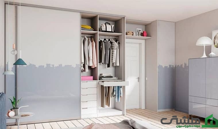 تقسیم بندی کمدها در طراحی اتاق مشترک