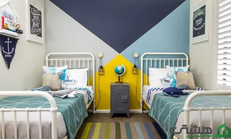 رنگ آبی آسمانی برای اتاق دختر و پسر