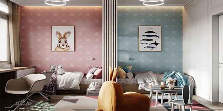 دکوراسیون اتاق مشترک دختر و پسر