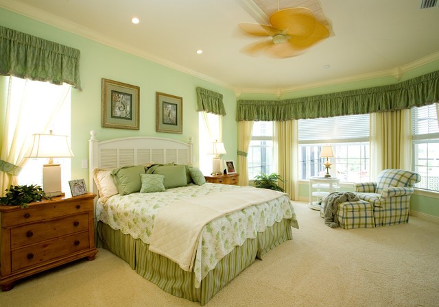 بهترین رنگ سبز اتاق خواب زوجین