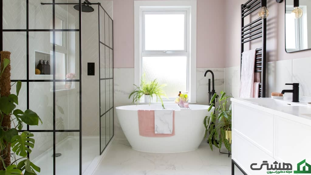 گیاهان در دکوراسیون سرویس بهداشتی