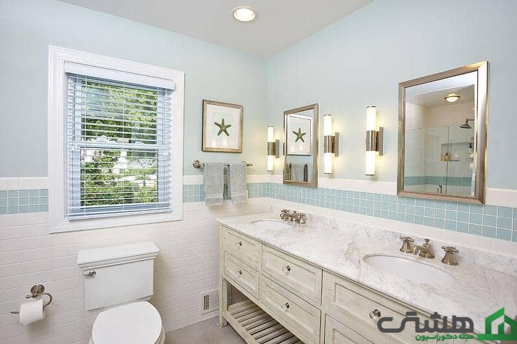 رنگ در سرویس بهداشتی لوکس