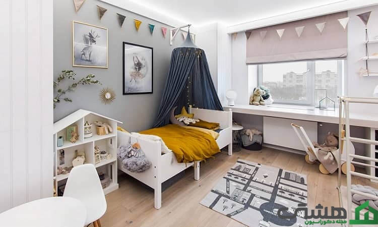 استفاده از رنگهای مناسب در طراحی دکوراسیون اتاق کودک