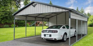 طراحی حیاط ماشین رو + [بهترین و شیک ترین ایده ها] + 7 مدل خاص