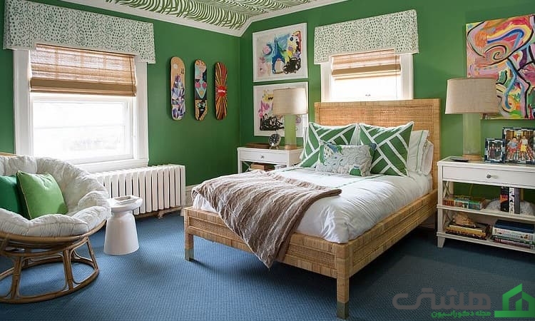 اتاق کودک به رنگ سبز ملایم